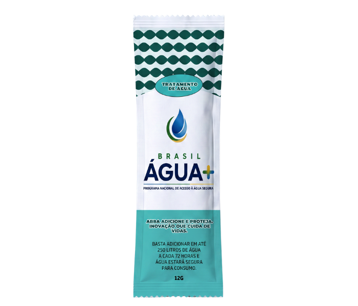 Sachê de tratamento de água